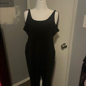 Black Women's Jumpsuit with flared legs